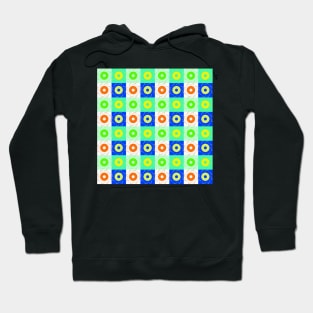 Flowers in colorful squares Hoodie